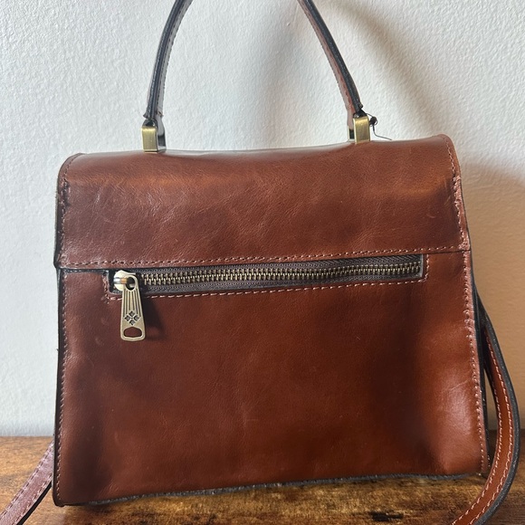 Patricia Nash Brown Leather Vintage-Style Crossbody Bag & Dust Bag New With Tag - Picture 7 of 13